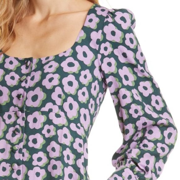 Kate Spade Flaire Flora Fluid Mini Dress NWT - Picture 5 of 6